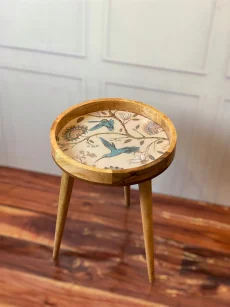 Hummingbird Resin Round Table